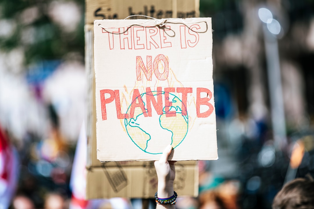 Um Cartaz De Protesto Que Diz Que Nao Ha Planeta B TknRspuNTJs